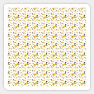 Rainbow Unicorn Pattern Sticker